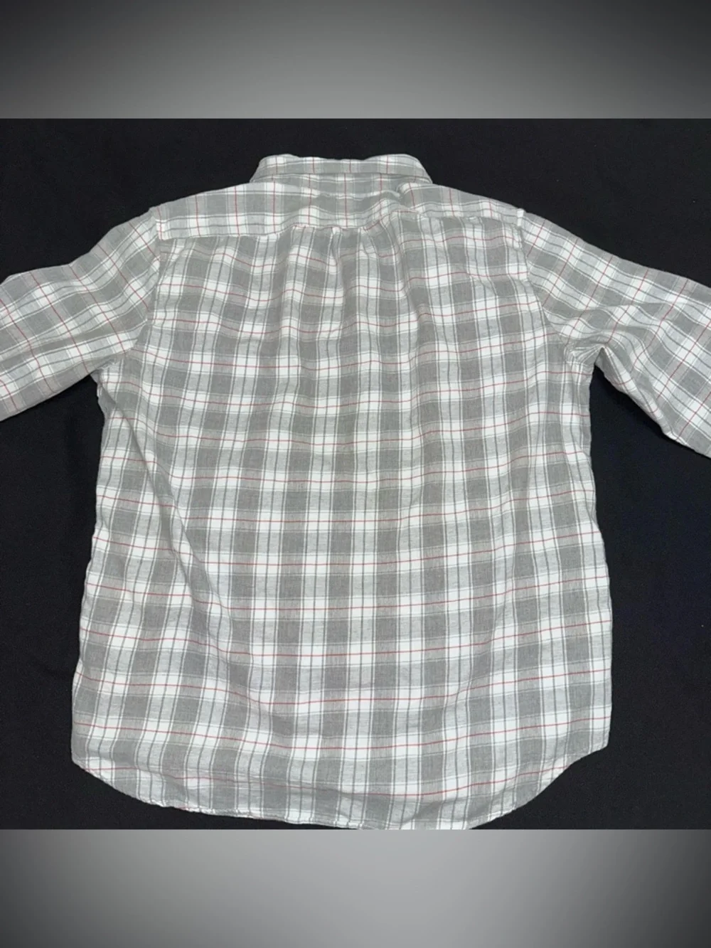 J.Crew Men's Gray Plaid Button-Down Shirt‎ lightweight flannel size large